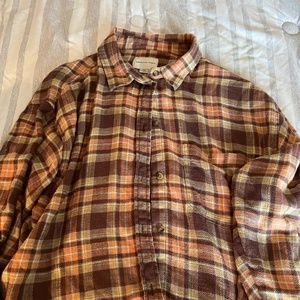 American Eagle cropped flannel
